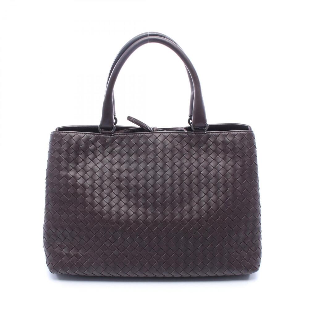 Bottega Veneta Intrecciato Tote Bag Leather Brown